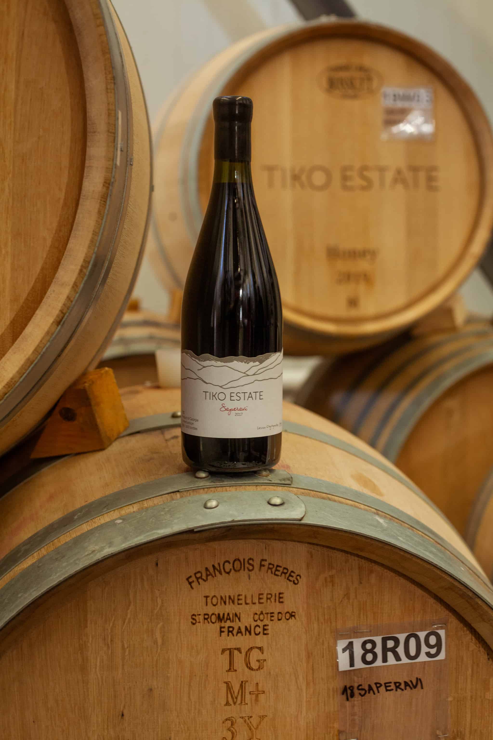 サペラヴィ ジョージアワイン 赤ワイン 樽熟成 2021 ティコエステイト